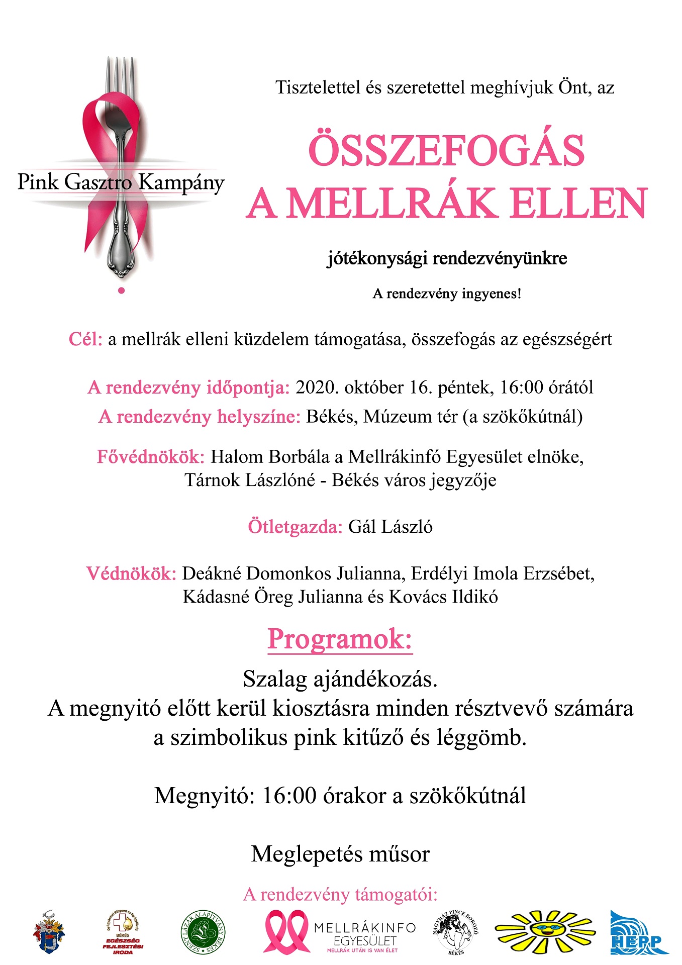 osszefogas a mellrak ellen plakat
